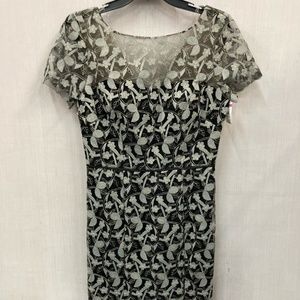 NWT JS Collections Black Metallic Gold Floral
